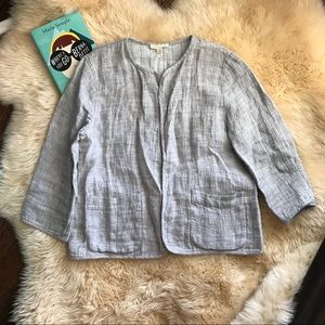 Eileen Fisher Gray Textured Jacket